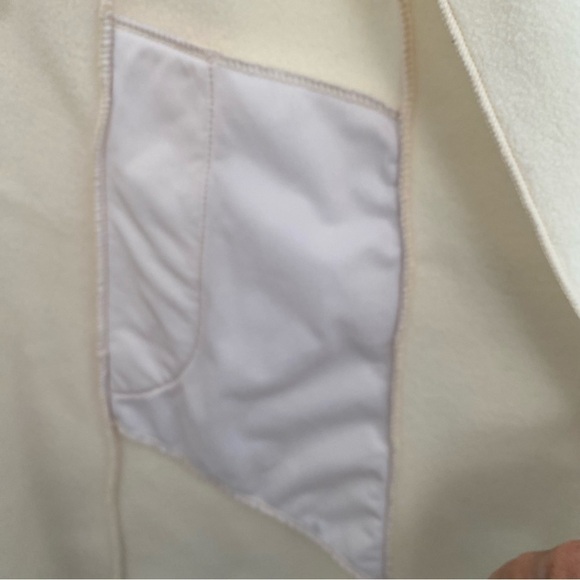 Janska, Coat Clothing that Comforts, Brown Button Ruffle Collar Pockets Size S - Picture 3 of 9